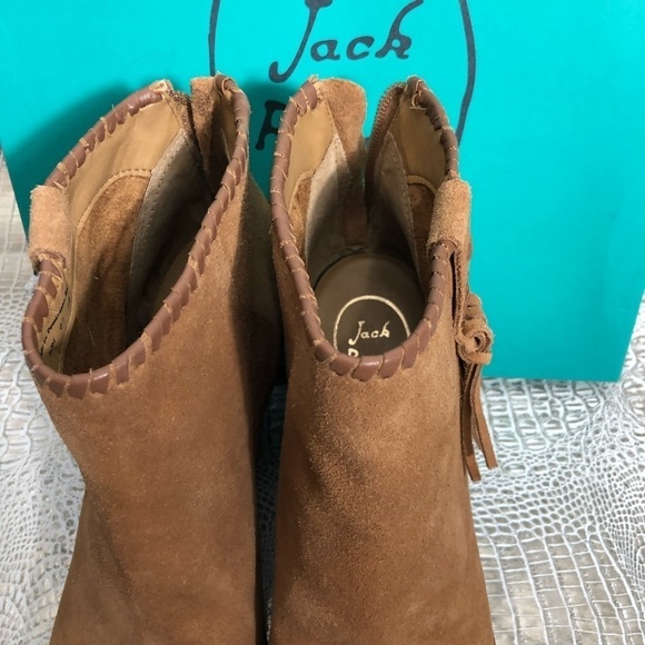 Jack Rogers Greer Oak Suede Booties - Picture 4 of 8